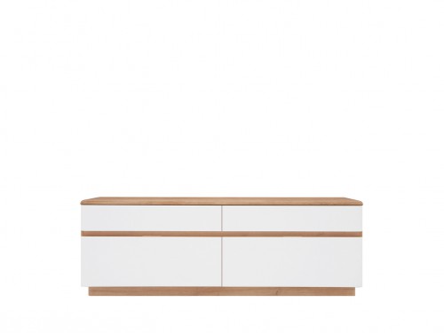 Тумба под телевизор RTV2S2B BRAGA BRW дуб ривьера / белый